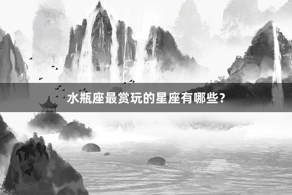 水瓶座最赏玩的星座有哪些？
