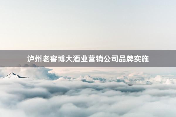 泸州老窖博大酒业营销公司品牌实施